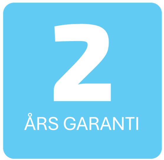 2 års garanti på neonskilte badge