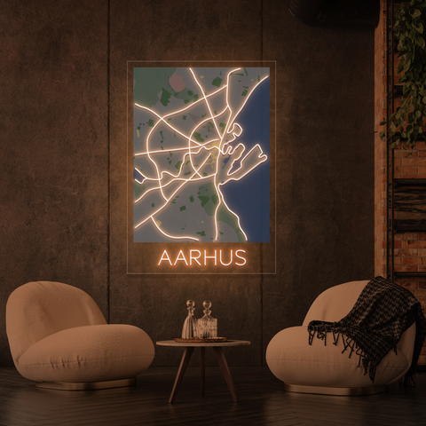 Stadskarta över AARHUS 