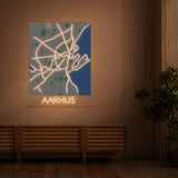 Stadskarta över AARHUS 