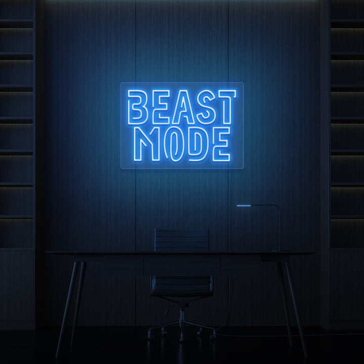 "BEAST MODE" NEON SKILT