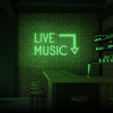 "LIVE MUSIC" NEON SIGN