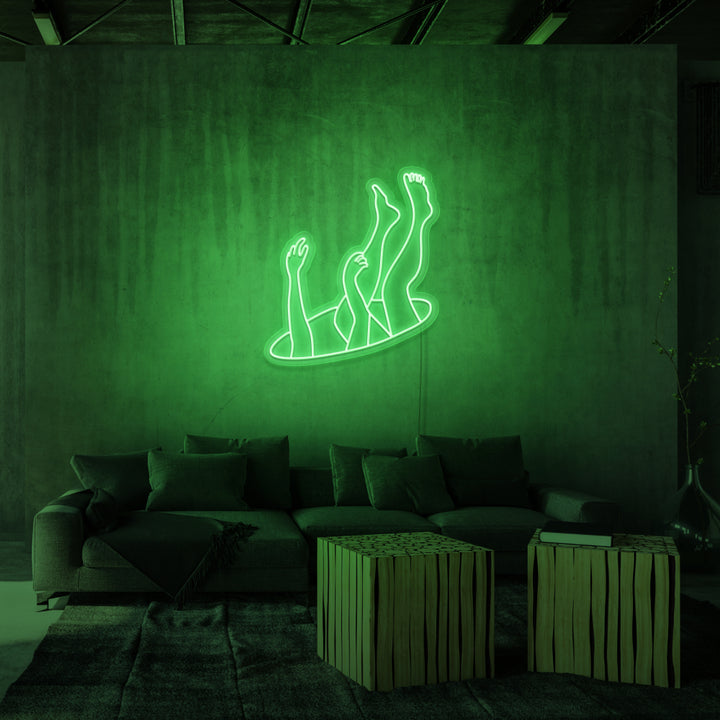 "DEEP SPACE" NEON SKILT