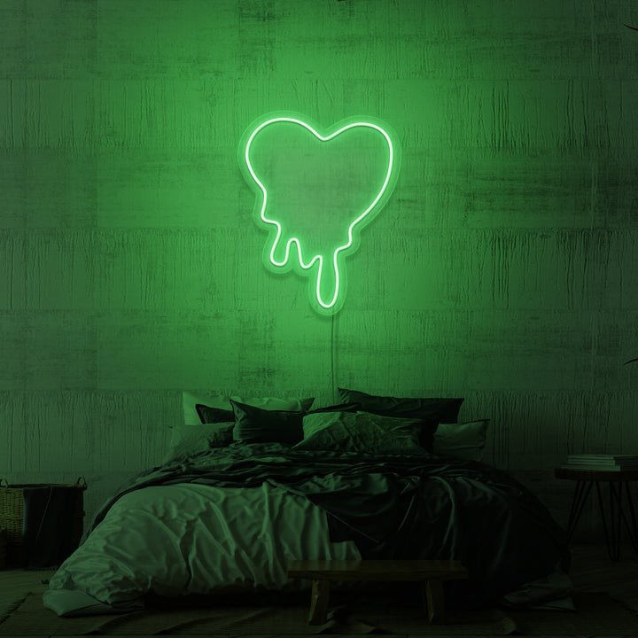 "MELTING HEART" NEON SKILT