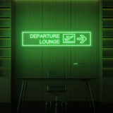 "DEPARTURE LOUNGE" NEON SIGN