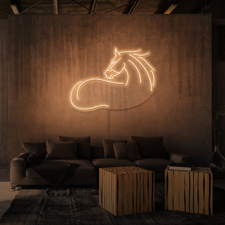 "HEST" NEON SKILT