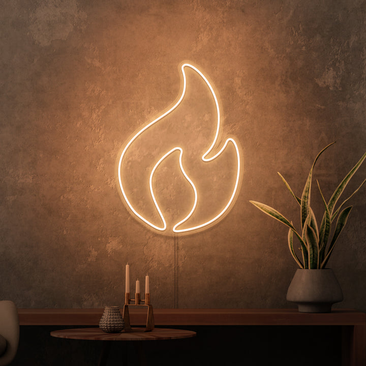 "FIRE" MINI NEON SKILT