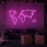 Illuminated advertising "World Map". 