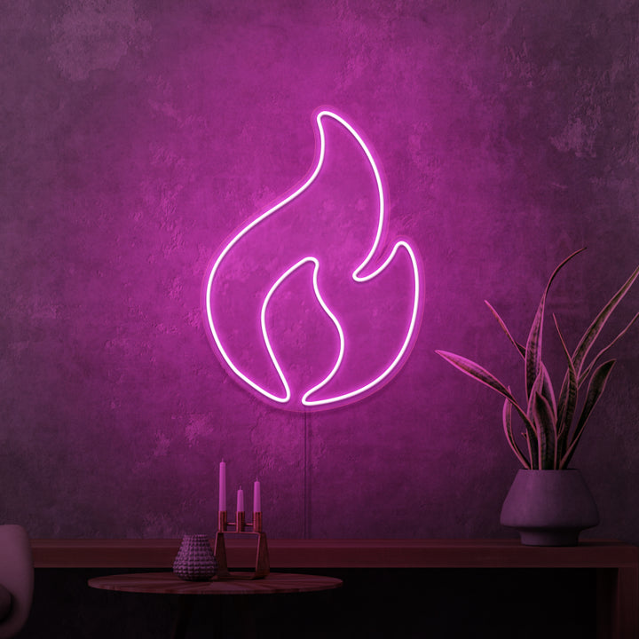 "FIRE" MINI NEON SKILT