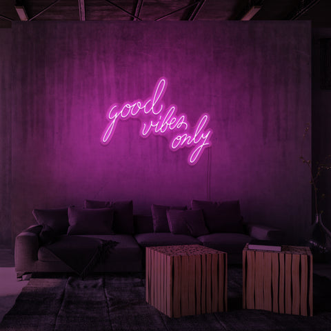 "GOOD VIBES ONLY" NEON SIGN