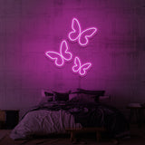 Neonschild "Schmetterlinge". 