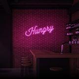 "HUNGRY" NEON SIGN