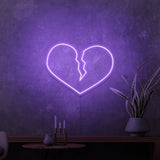 „BROKEN HEART“ MINI-Neonschild 