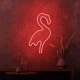 Mini-Leuchtreklame „Flamingo“. 
