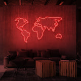 Illuminated advertising "World Map". 