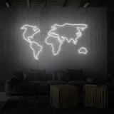 Leuchtreklame "Weltkarte". 