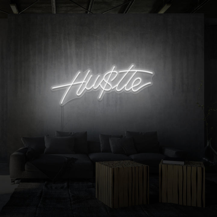"HU$TLE" NEON SKILT